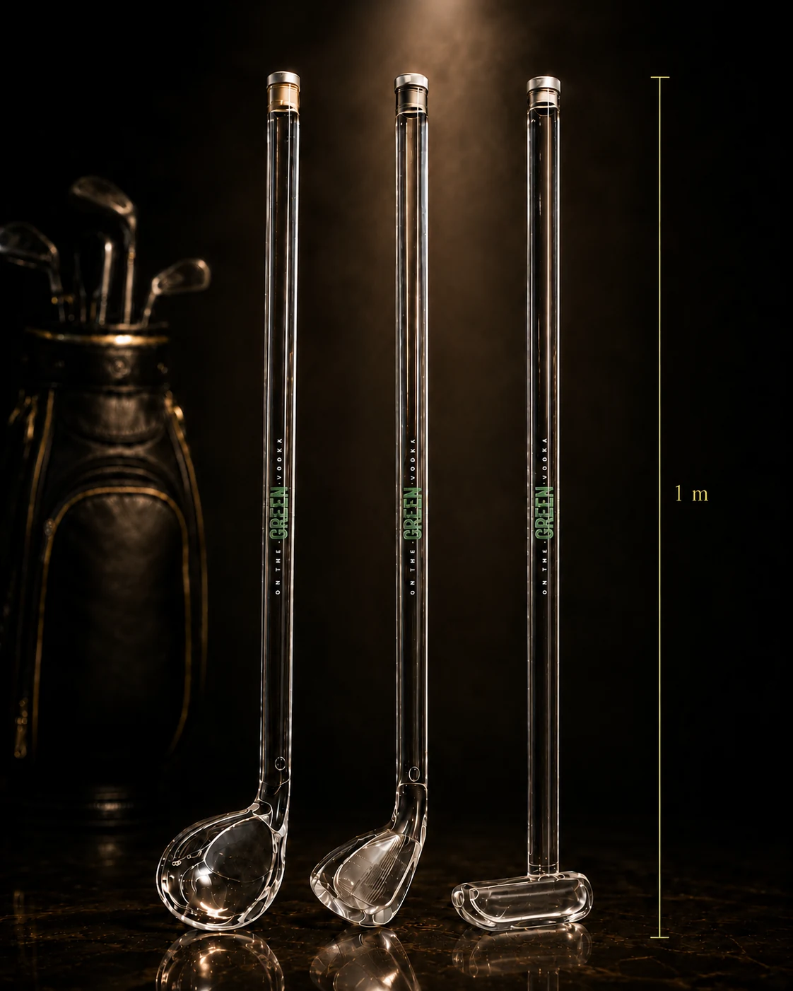 On The Green collector presentation and golf bottle packaging